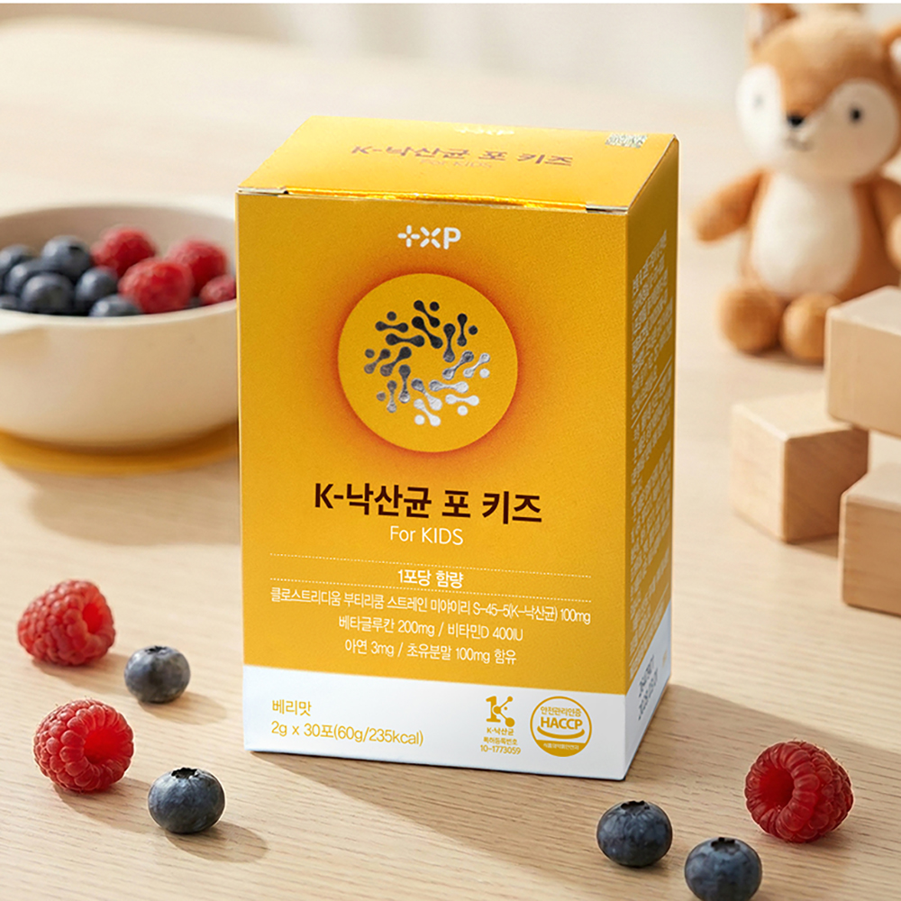 K낙산균 포키즈 어린이 낙산균키즈 베리맛 프로바이오틱스 30포, 1개 - 상세 이미지 3
