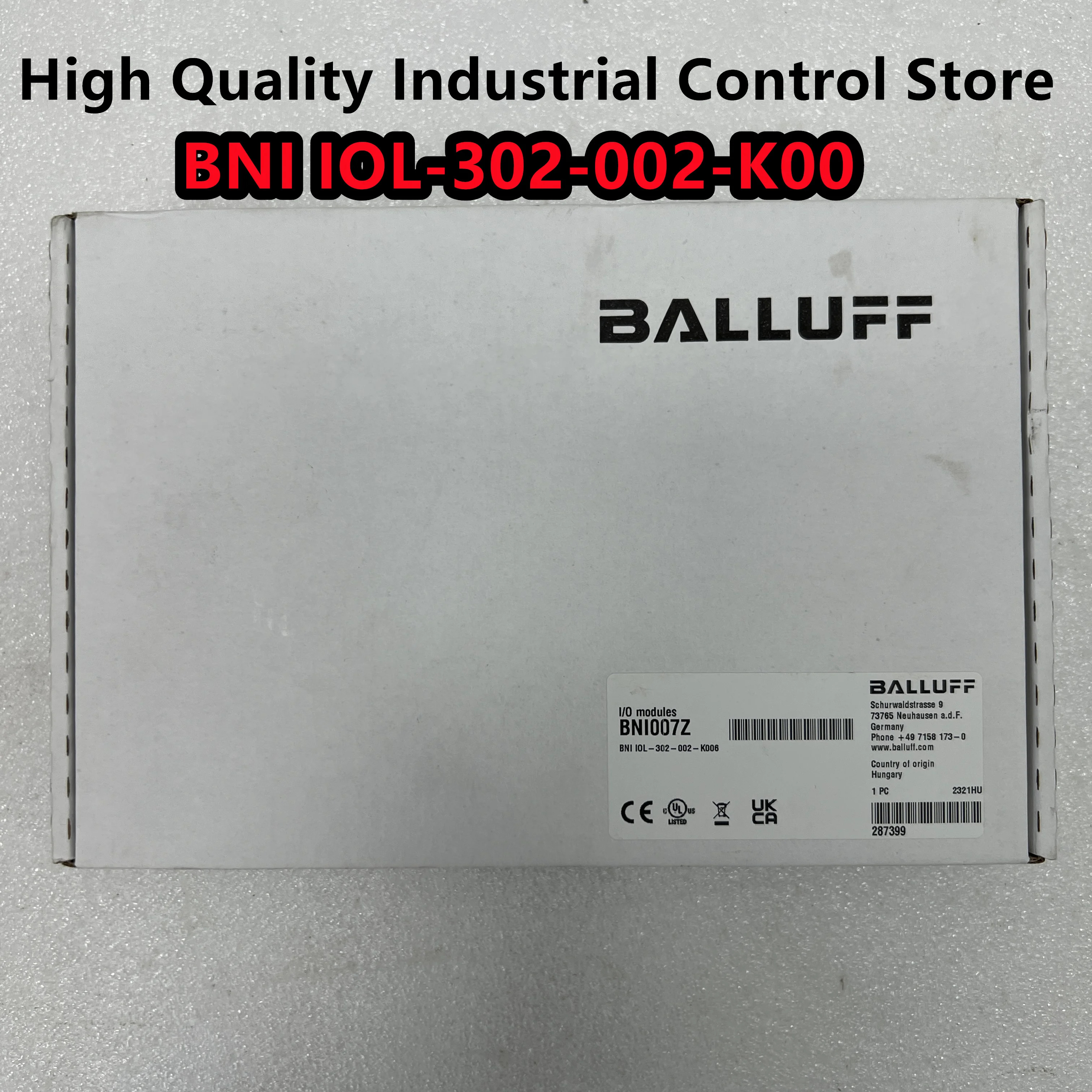 BNI IOL-302-002-K00 납품 BNI007Z 오리지널 신