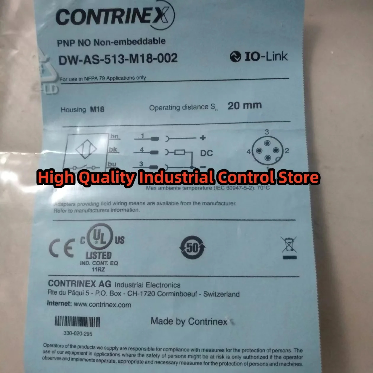 유도 센서 DW-AS-513-M18-002 ND40-SA-Q44S 원본
