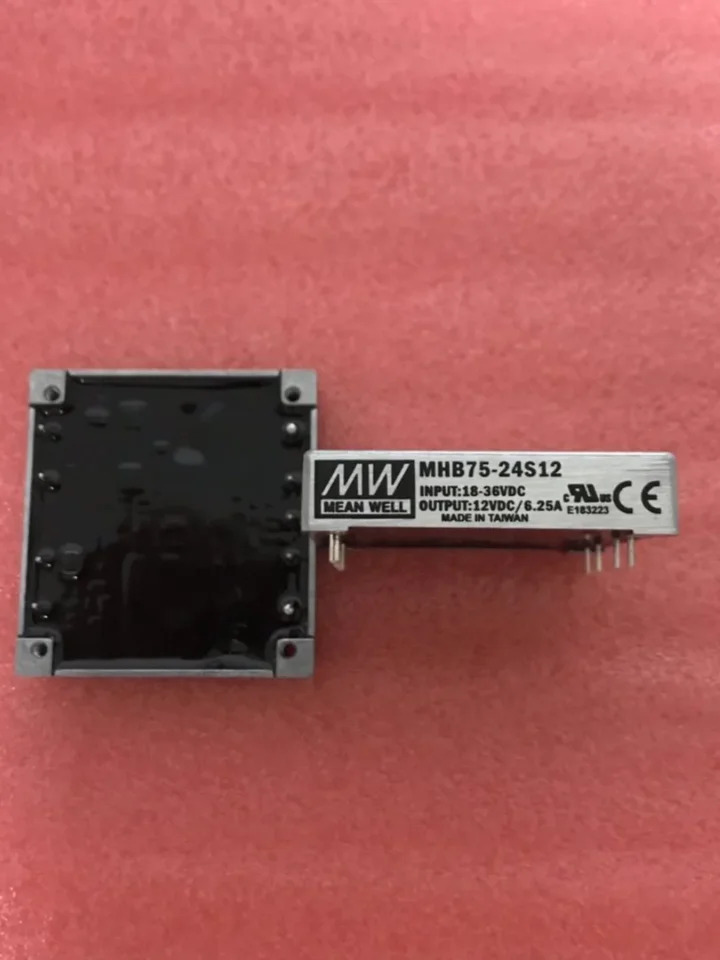 Mingwei 단일 그룹 스위칭 전원공급장치 모듈 MHB75 DC to 75W 12V 24V 48V S05 S12 S24