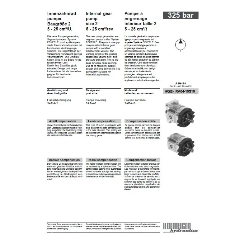 HQI3-050RK23-10S101 HQI3-064RA23-10S122