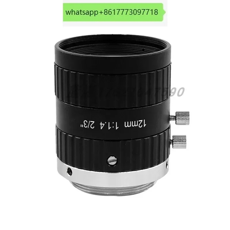 500만 2/3인치 C 포트 산업카메라 렌즈 고정 초점 6mm 8 12 16 25 35 50 12-36mm