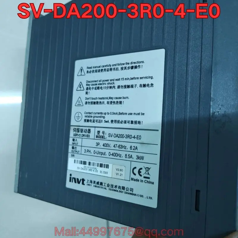 리퍼 SV-DA200-3R0-4-E0 서보 드라이브 기능 리퍼는 정상