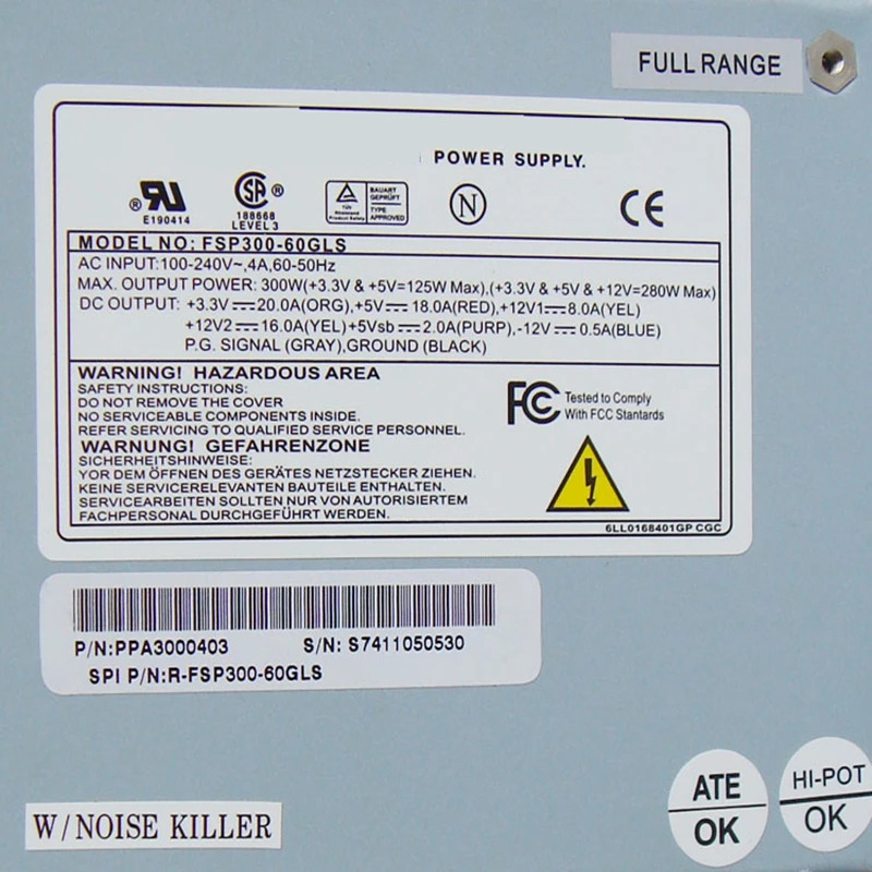 FSP MICRO M SFXPSU 전원공급장치 FSP300-60GLS HK300-41GP 300W 신