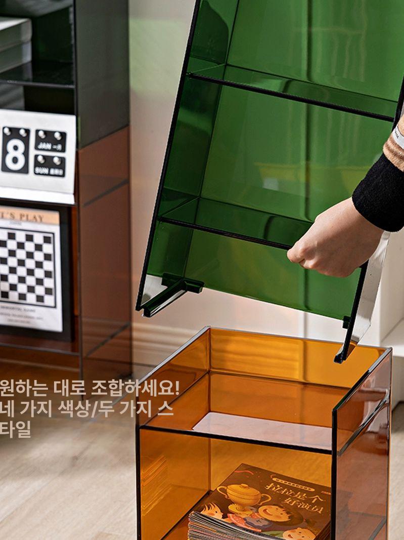 투명 아크릴선반 미니수납장 벽선반 거실 침실 인테리어 진열대 데코 수납 - 상세 이미지 2