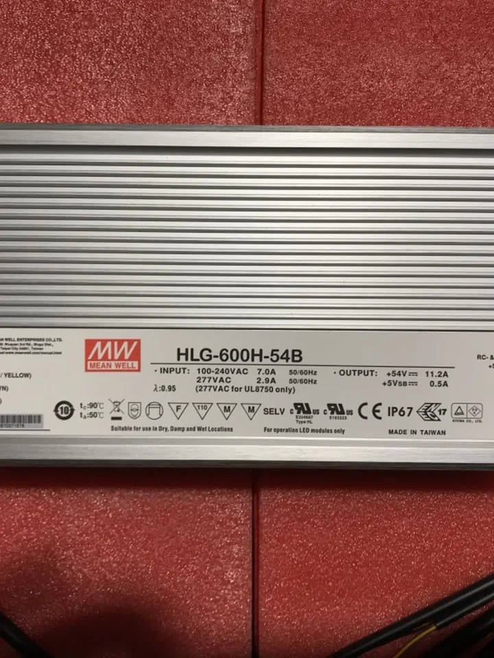 Mingwei LED 스위칭 전원공급장치 HLG-600H-12B 15B 20B 24B 30B 36B 42B 48B 54B