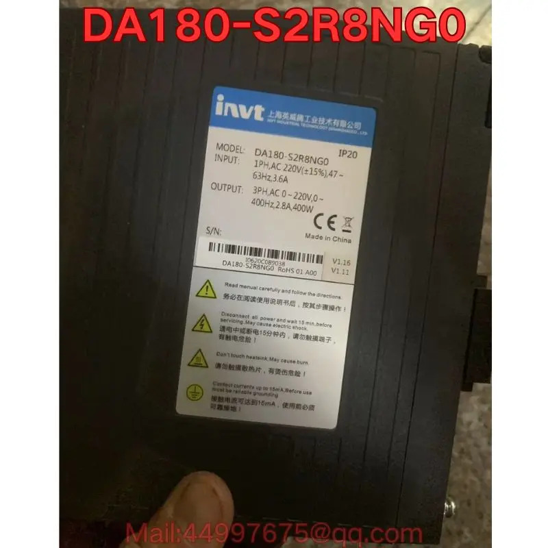 리퍼 DA180-S2R8NG0 서보 드라이브 기능 리퍼가 정상