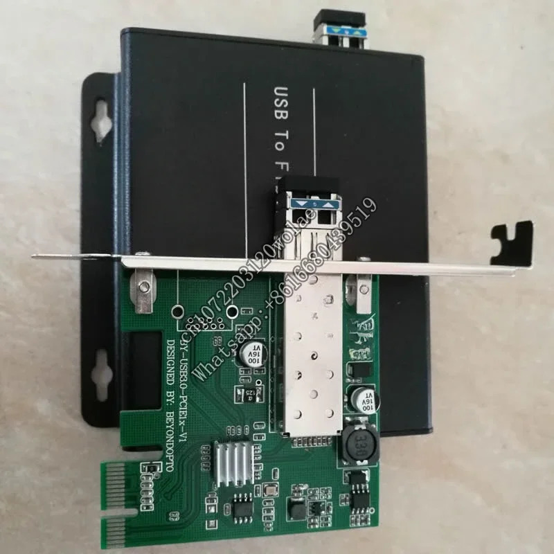 광섬유 익스텐더 확장 카드 USB al 트랜시버 싱글 코어 또는 듀얼 LC PCI-E to USB3.0