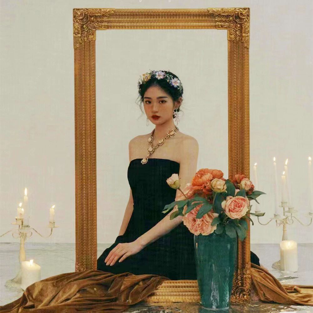 거실 앤틱액자 사진프레임 장식액자 클래식 사각장식 빈티지소품 벽장식 포토프레임 - 상품 이미지