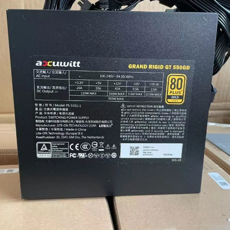 LITEON 그랜드 리지드 550GD 오리지널 PSU 550W 전원공급장치 PS-5551-1 신