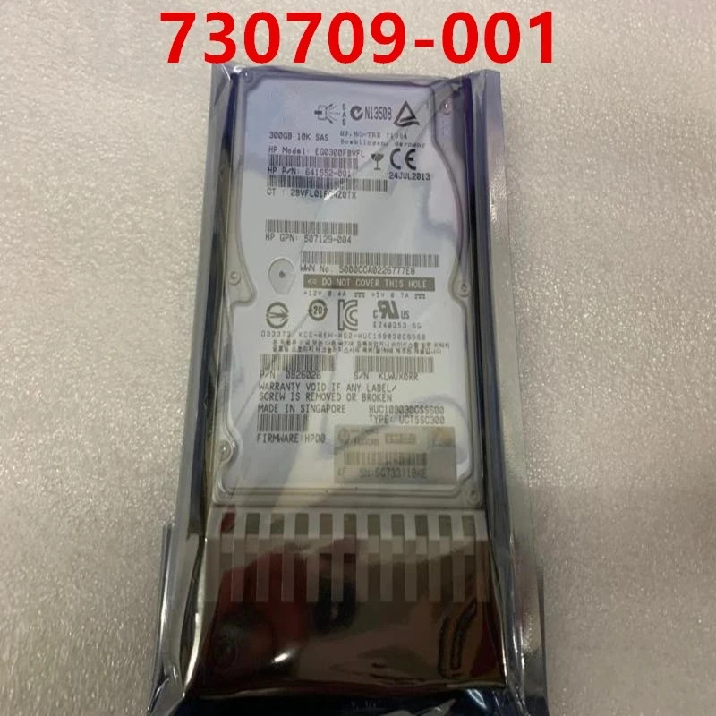 hp호환 MSA 300GB 2.5 SAS 6 Gb/s 32MB 10000RPM새 HDD서버 하드 드라이브730709 -001 E2D55A