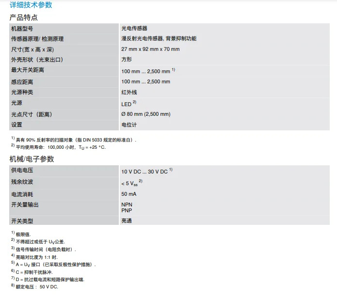 독일 SICK WT34-B410 확산 반사 광전센서납품 1019229