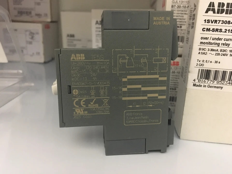 선박오리지널 ABB 타임 릴레이 TE5S-24 제어 전압 24VAC 60Hz 신