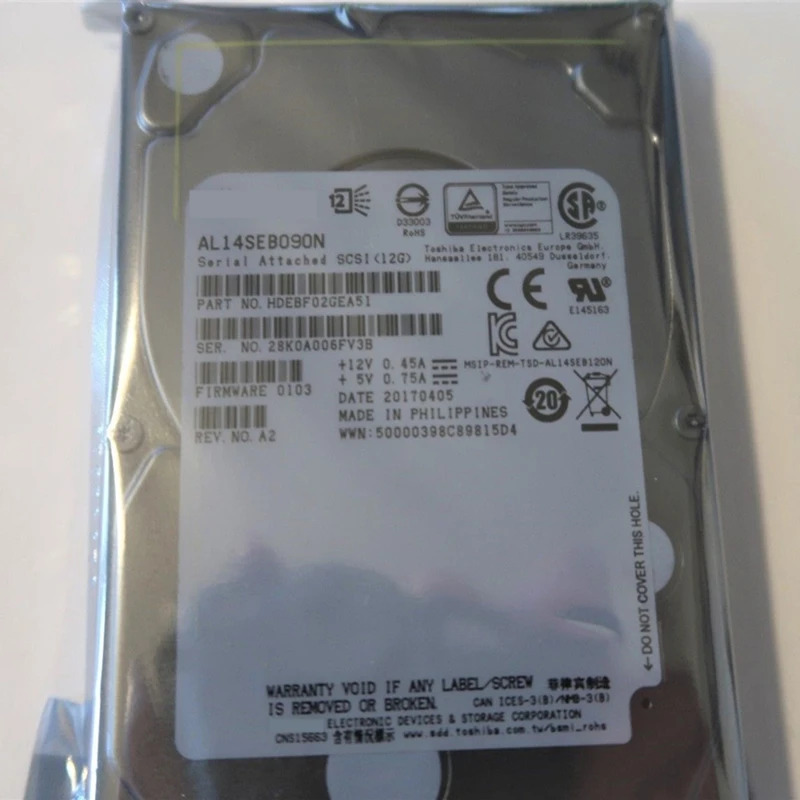 도시바호환 SAS내부 HDD AL14SEB090N 900GB 2.5 인치 12 Gb/s 128MB 10500RPM 신