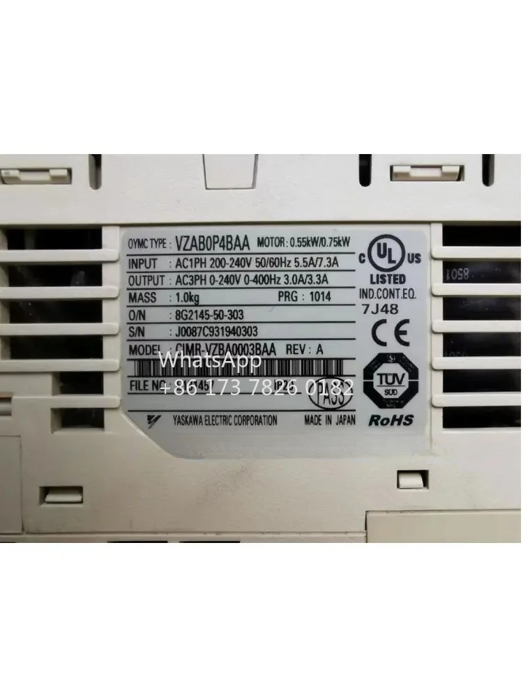 CIMR-VZBA0003BAA 리퍼 V1000 인버터 0.55kW/0.75kW 기능 ok VZAB0P4BAA