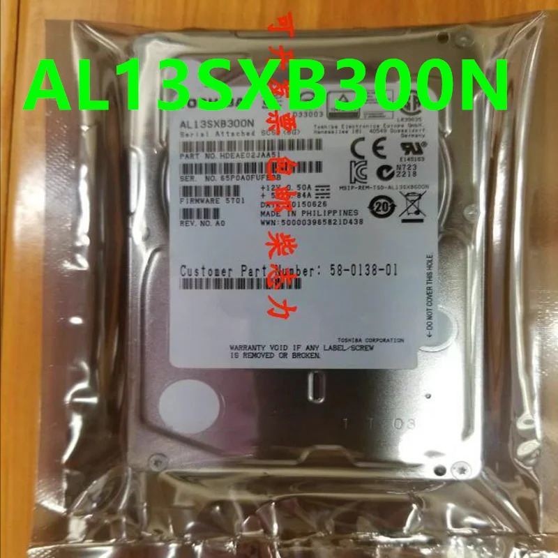 도시바호환 SAS오리지널 하드 AL13SXB300N 서버 HDD 300GB SAS 2.5 인치 15000RPM 32MB