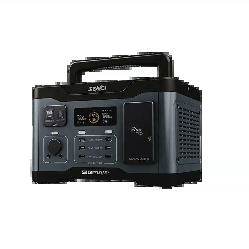 Senci 1200w 921wh 110V DC 입력 인버터 발전소 충전식 자동차 전원 MPPT 컨트롤러 EU 플매트 카펫 러그 점프 스타터