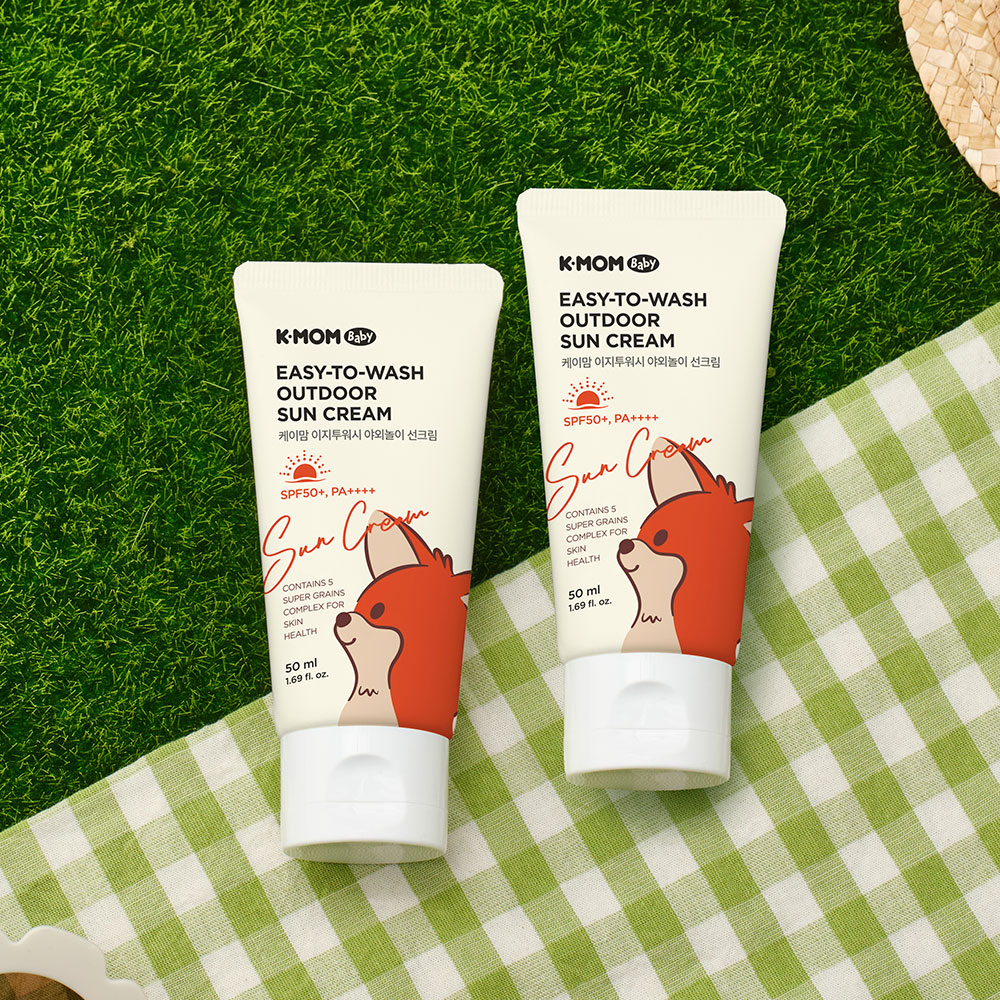 케이맘 이지투워시 야외놀이 선크림 50ml+50ml (SPF 50+, PA++++) - 상품 이미지