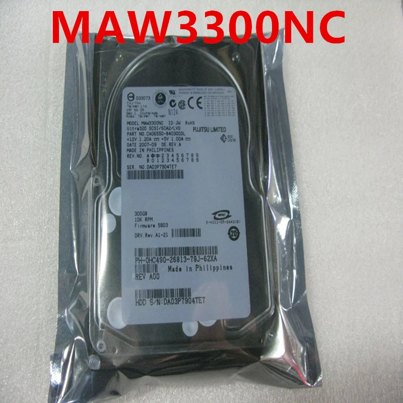 Dell 서버내장 하드 오리지널 HDD MAW3300NC 300GB 3.5 인치 SCSI 8MB 10000RPM