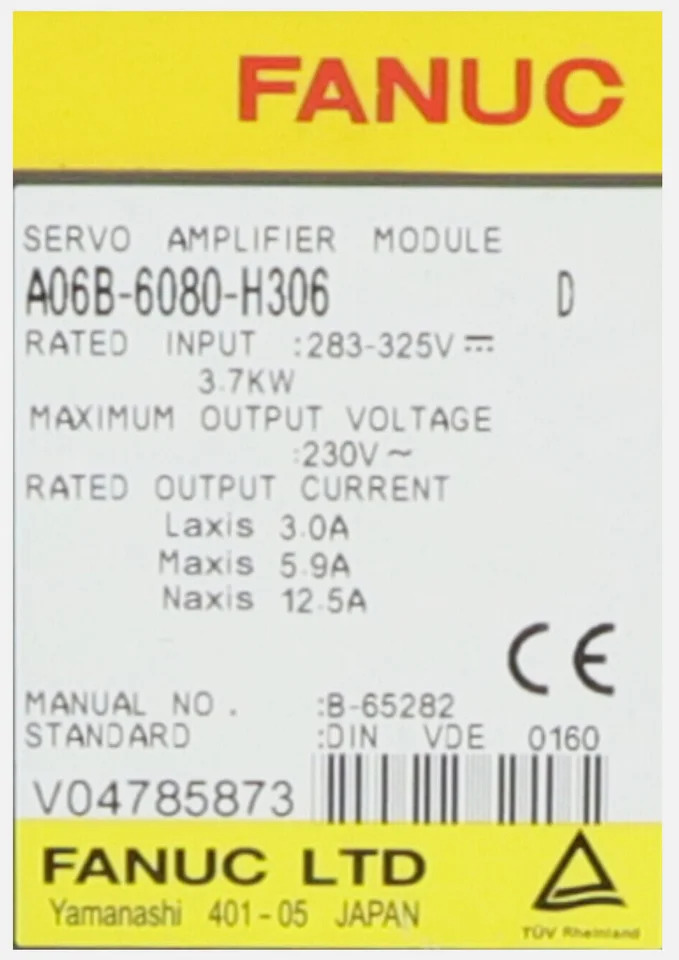 리퍼 서보 드라이브 A06B-6080-H306 A06B 6080 H306