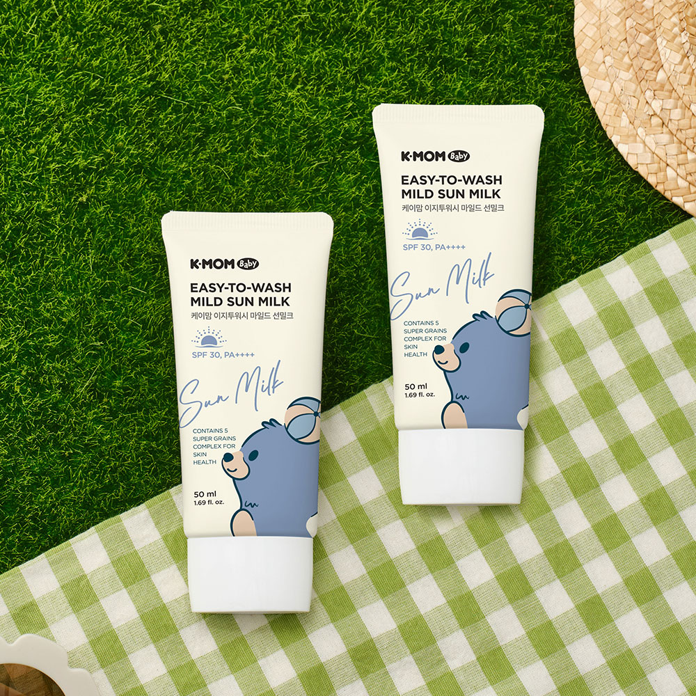 케이맘 이지투워시 마일드 선밀크 50ml+50ml (SPF 30, PA++++) - 상품 이미지