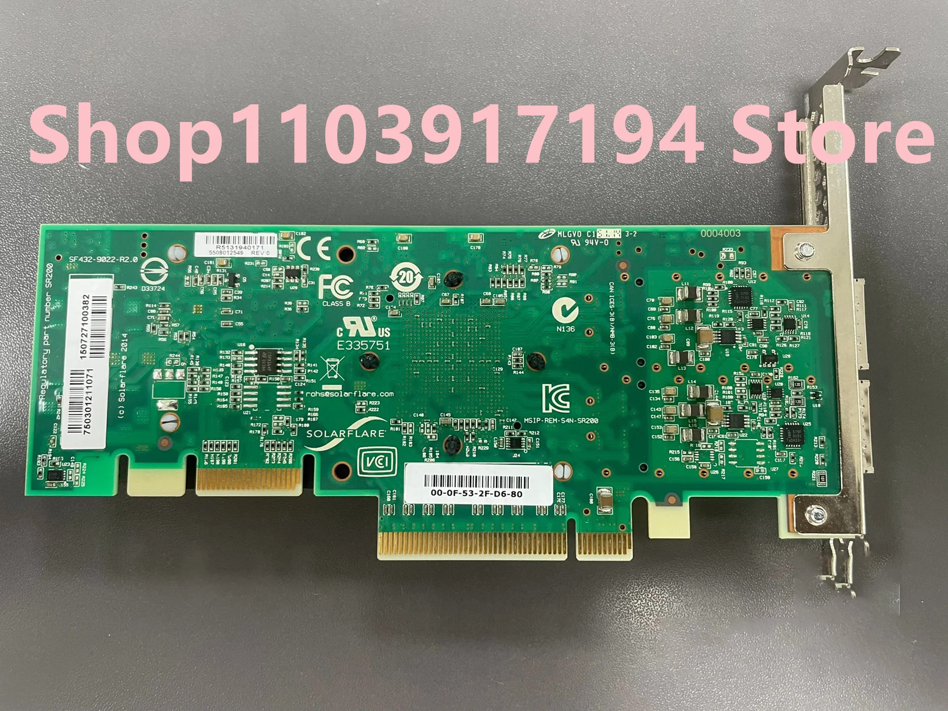 솔라플레어 SF432-9022-R2.0 기가비트 이더넷 카드 PCI-E40GB