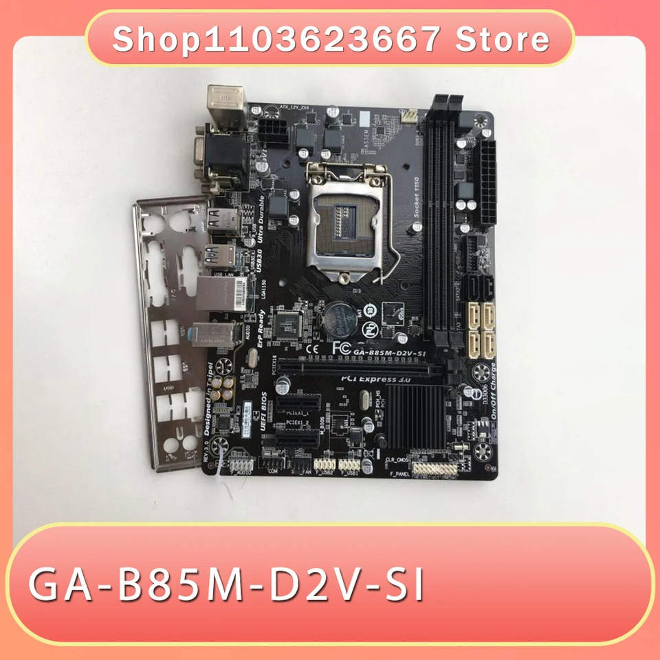 기가 바이트호환 DDR3 메모리1150 핀 올솔리드 스테이트 통합 사운드 보드 GA-B85M-D2V-SI