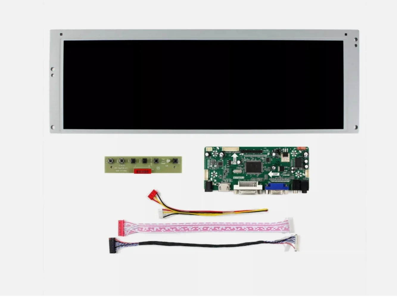 14.9인치 1280x390 LTA149B780FM.NT68676 HD MI VGA DVI 보드 LCD 디스플레이 화면 포함