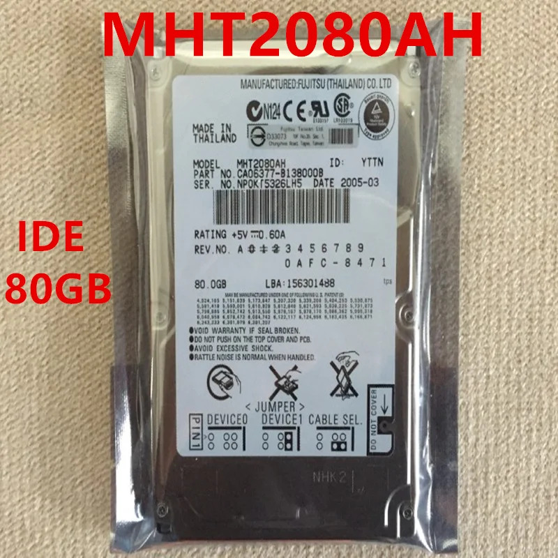 노트북내장 하드 HDD MHT2080AH 후지츠 80GB 2.5 인치 IDE 8MB 4200RPM 9.5mm 신