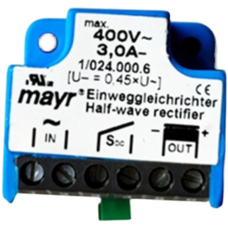 오리지널 1/024.000.6 정류기 400V 3.0A Mayr 1/025.000.6