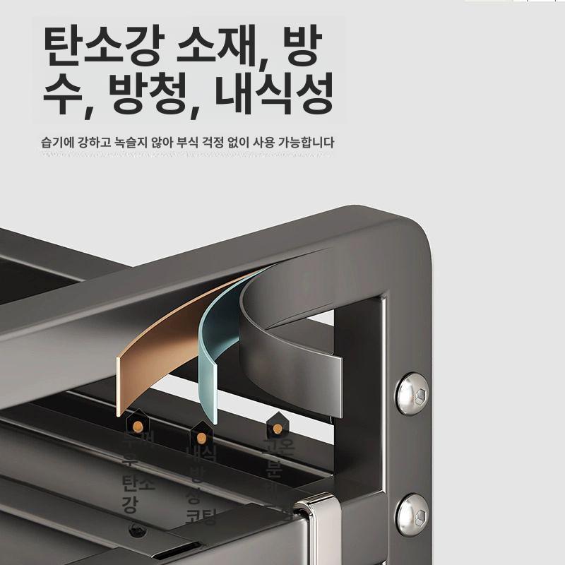 도서관 이동식 책장 투명 서랍 수납 무빙 카트 다용도 선반 웨건 - 상세 이미지 2