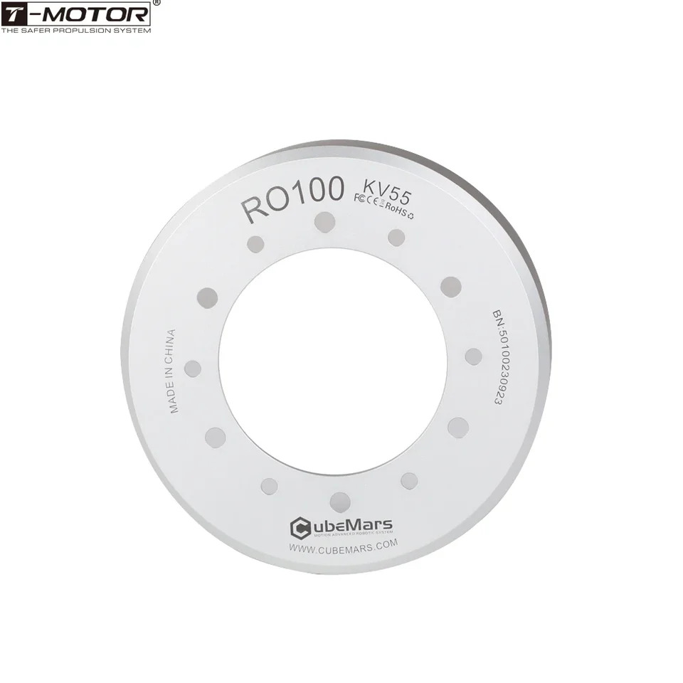 T-MOTOR 브러시리스 허브 조인트 모터 인코더 BLDC AGV 서보모터 RO100 KV55