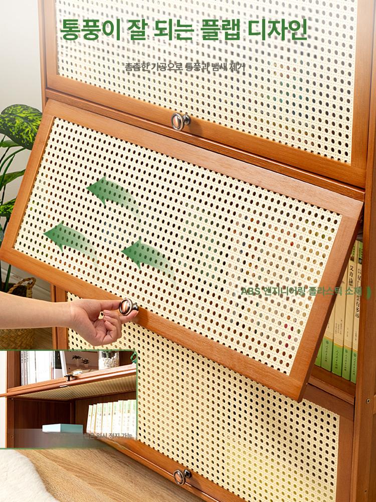 폭좁은 주방 수납장 슬라이딩 틈새 캐비닛 냉장고 선반 2단 60cm - 상세 이미지 3