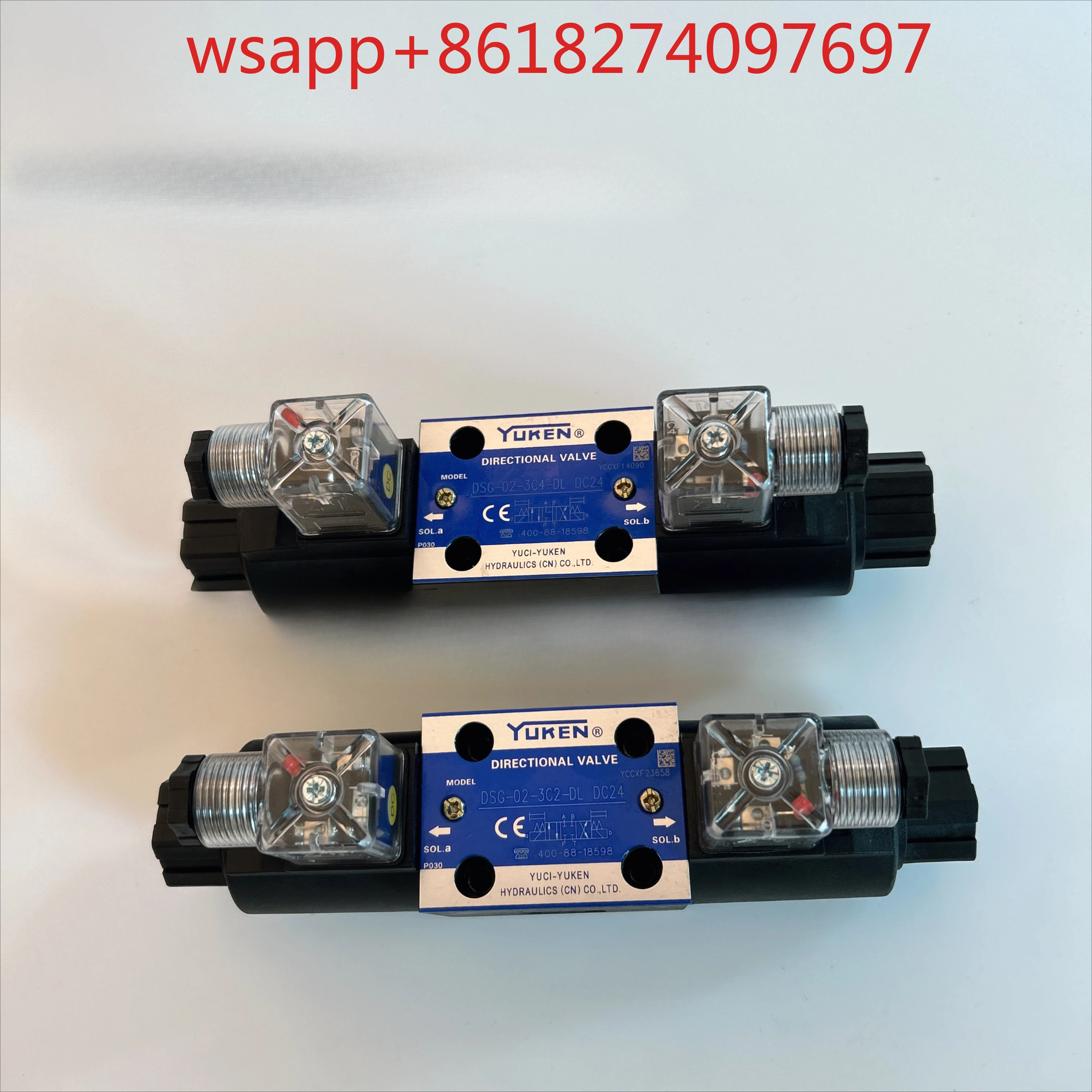유압 솔레노이드 밸브 방향 DSG-02-3C2 3C4 DC24 YUKEN