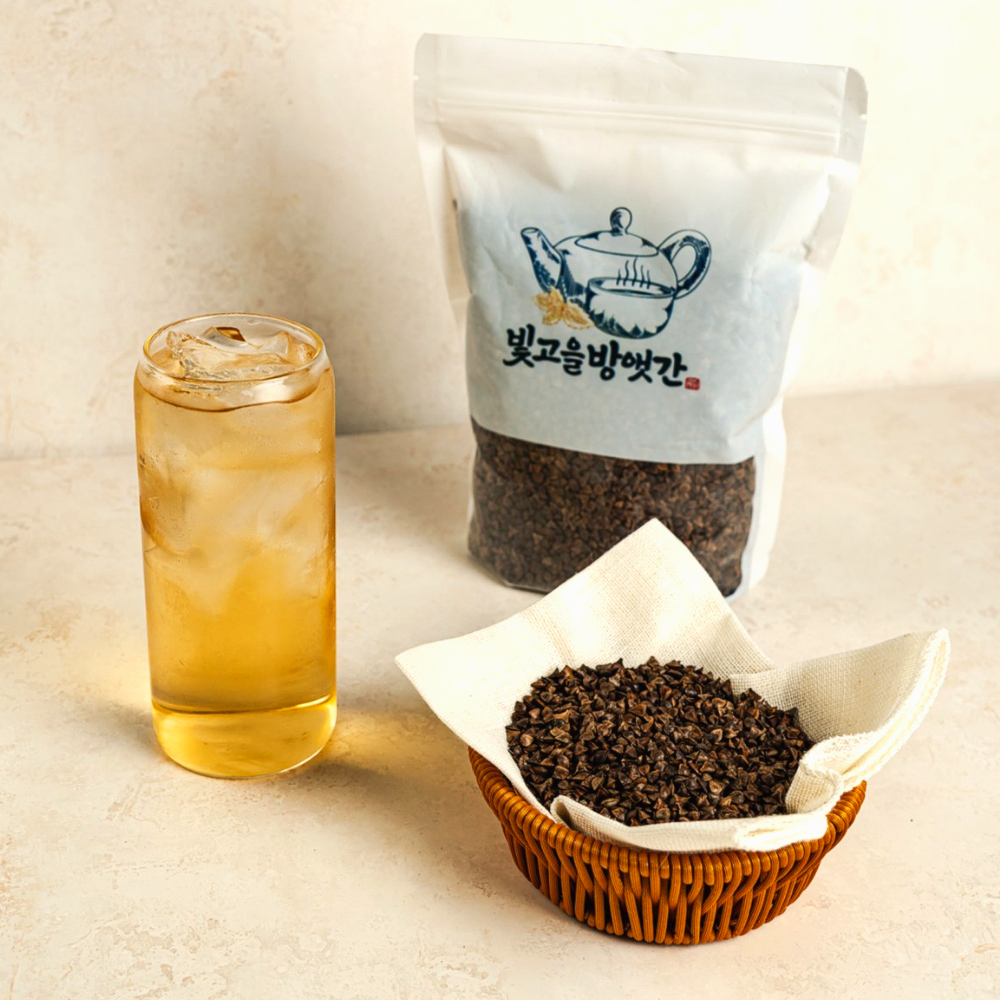 저온으로 볶아 더 깔끔한 국산 통메밀차 500g 통원물 식수용 곡물차 - 상세 이미지 3