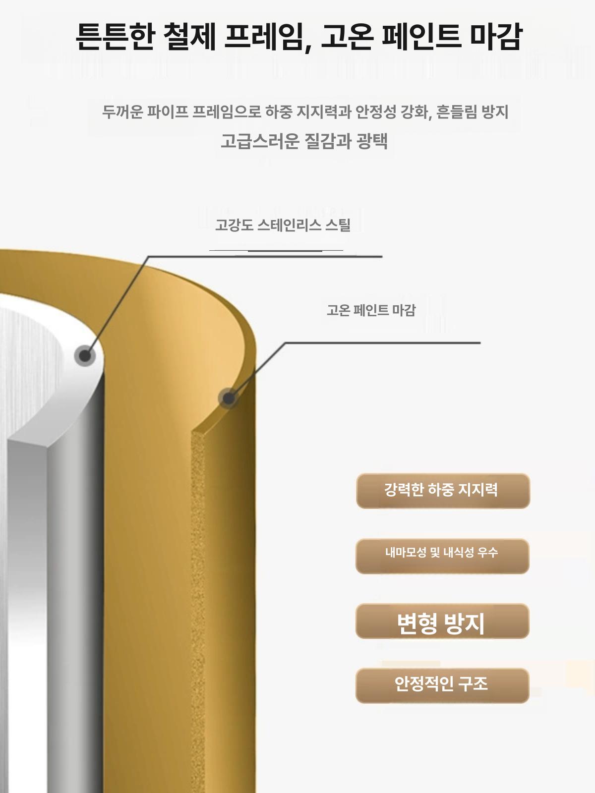 스탠드형 옷걸이 코트랙 철제 가정용 공간 정리대 사무실 외출복 틈새 모던 북유럽 - 상세 이미지 5