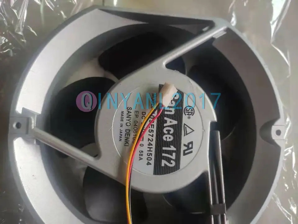 ONE SANYO 냉각팬 109E5724H504 DC 24V 0.58A 172x150x51mm 17cm 3핀 신