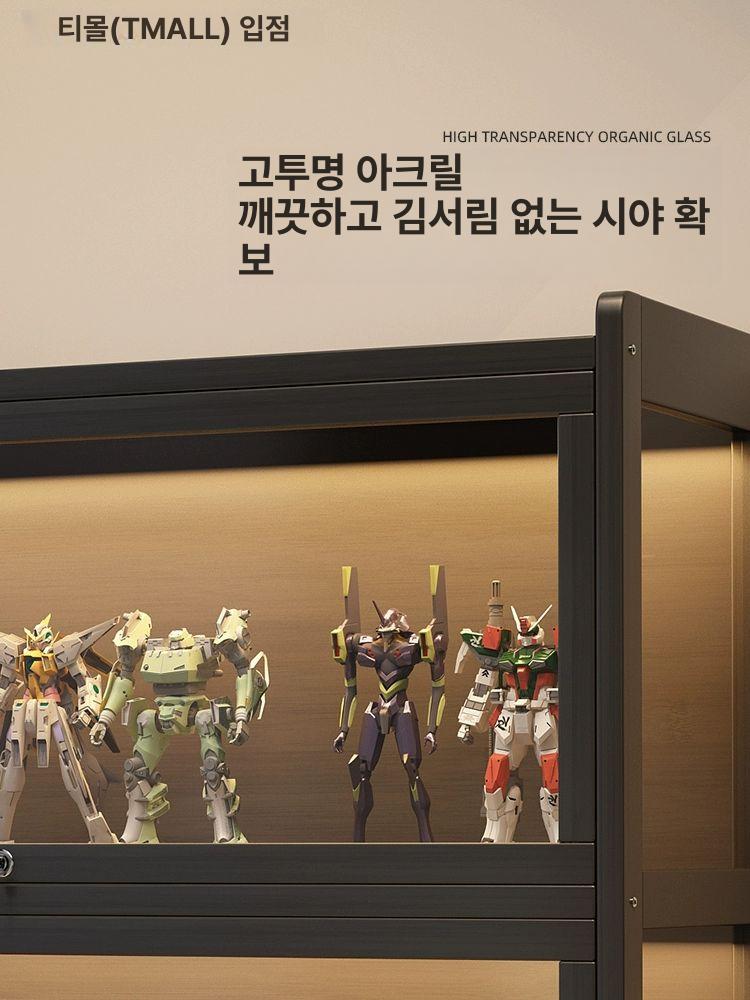 술 원목장식장 카페 레트로 보관함 캐비닛 유리진열장 엔틱장식장 거실수납장 거실장 - 상세 이미지 3