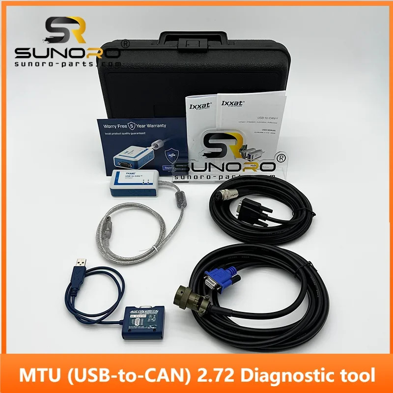 디젤 엔진 스캐너 도구 MTU USB to CAN 2.72 진단 소프트웨어 컴팩트 IXXAT 트럭