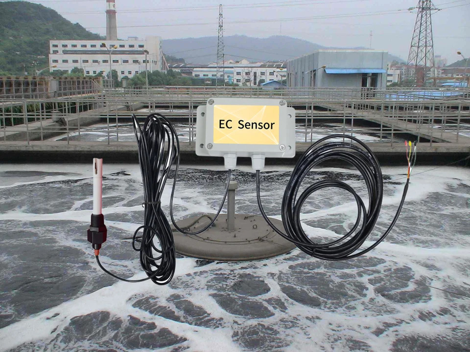 수질 EC 센서 수경성 측정고정밀 저비부식 방지 4-20MA RS485