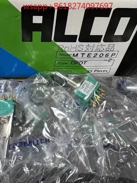 ALCO 오리지널 MTE-206P 공급 3 단 토글 스위치 시리즈 6A 125V