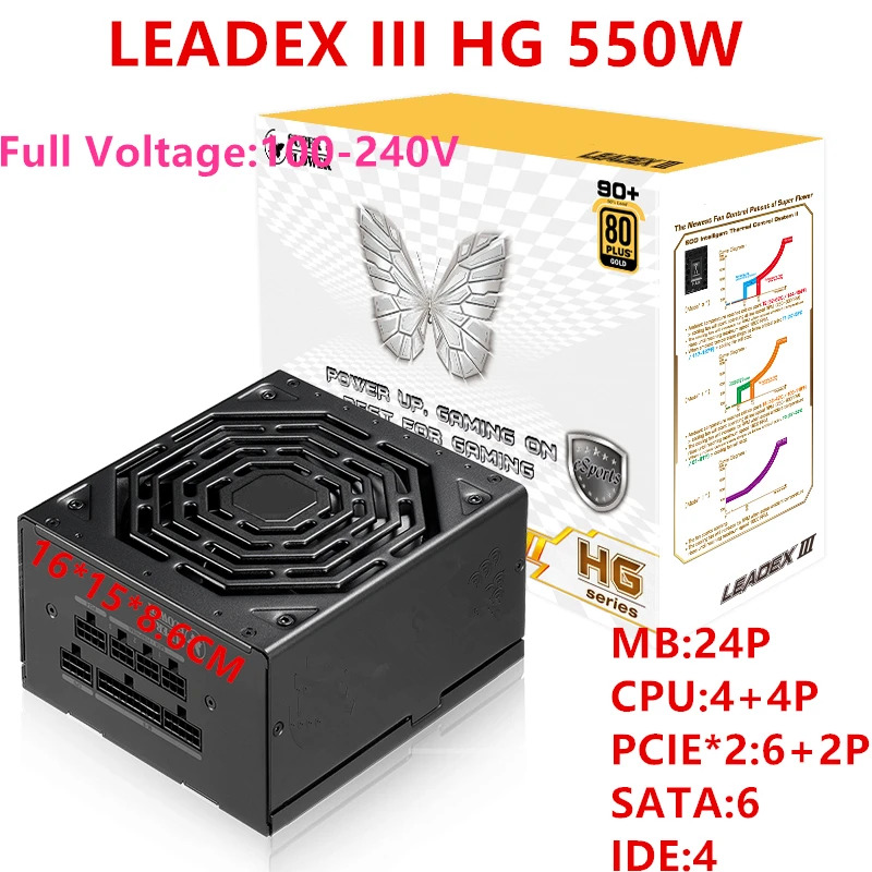 슈퍼 플라워 LEADEX III HG 전원공급장치 SF-750F14HG SF-650F14HG SF-550F14HG 750W 650W 550W PSU 신