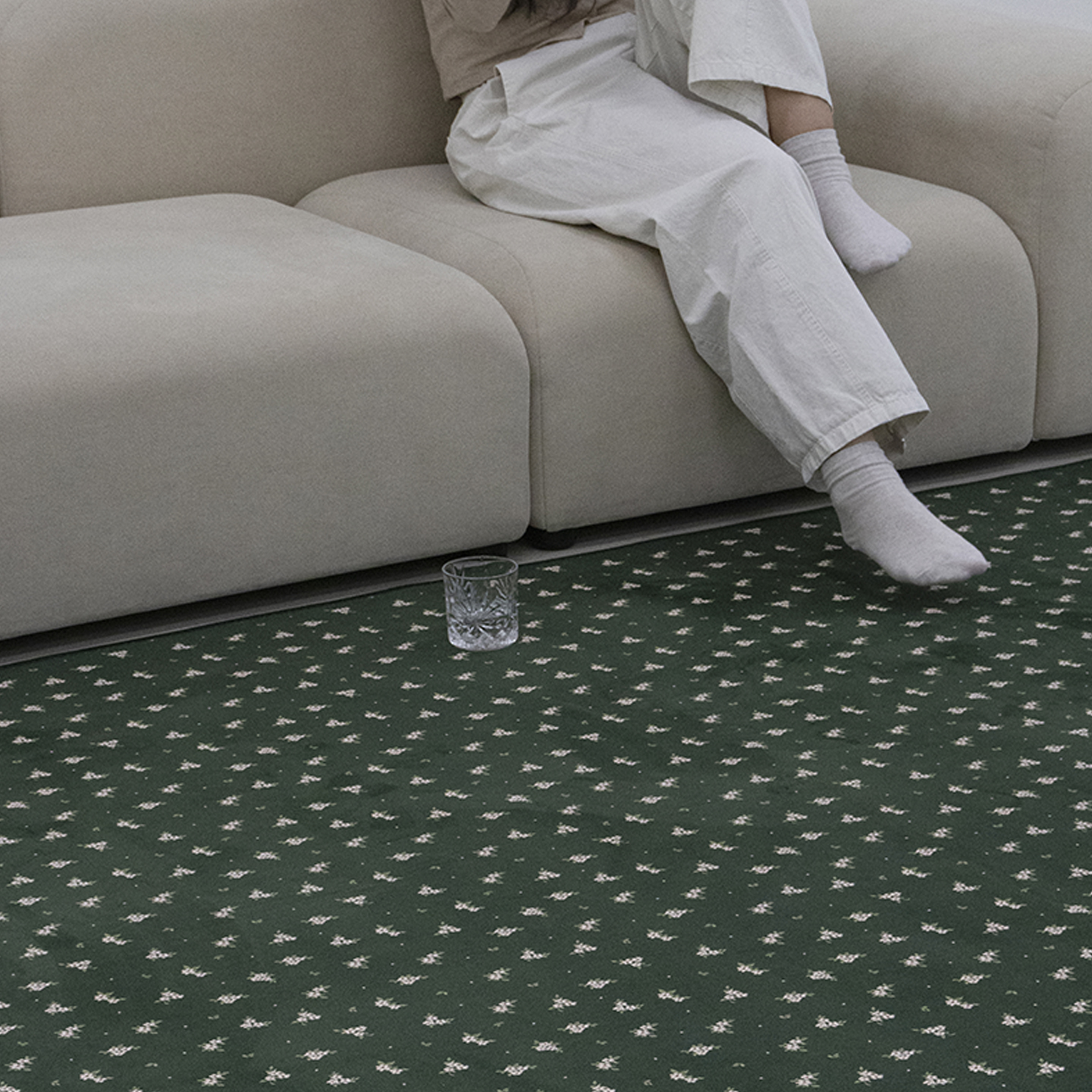 모스아틀리에 소프티 발수 러그 사계절 단모 거실 침실 소프트 카페트 단일 색상, 100x150cm - 상세 이미지 5