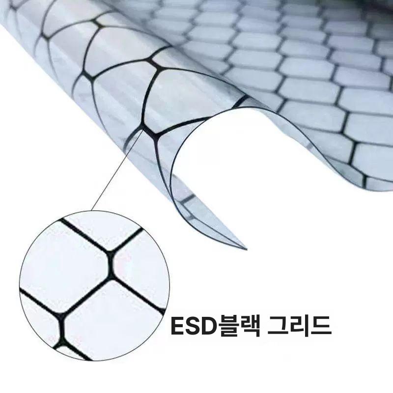 정전기방지 벌집형 난연 투명비닐 산업용 메시 필름 시트 덮개 - 상세 이미지 5