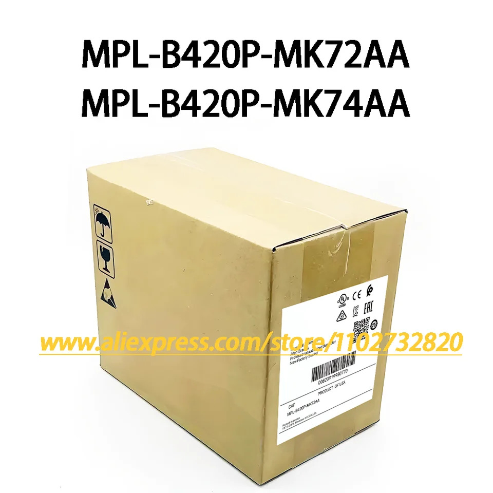 서보 AC 모터 MPL-B420P-MK72AA MPL-B420P-MK74AA 회전 저관성 오리지널 신
