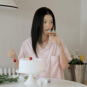 베베데코 히말라야 냉감 여름 잠옷 반팔 홈웨어 파자마 세트 로즈베리 핀스... 착용 후기 | 사이즈/핏 총정리 - 상품 이미지 1