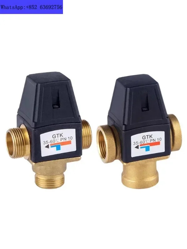 Brass constant temperature mixing valve automatic for hot and cold water