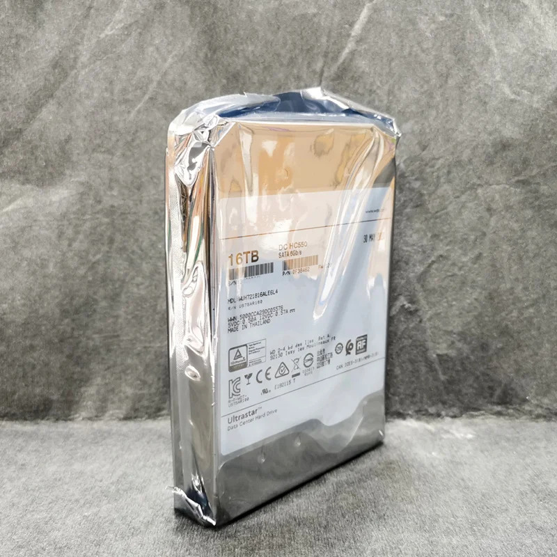 엔터프라이즈 내부 하드 오리지널 HDD WD 16TB 3.5 인치 SATA 6 Gb/s 512MB 7200RPM WUH721816ALE6L4 신