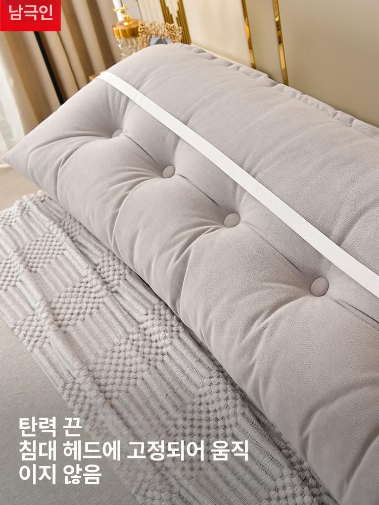 침대헤드쿠션 허리받침 등받이방석 침실침대 인테리어 홈데코 쿠션방석 - 상세 이미지 2