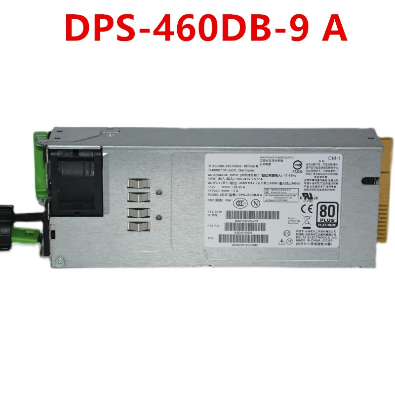 후지츠PSU 460W 전원공급장치 DPS-460DB-9 A S26113-E575-V53 DPS-460DB-9A 신